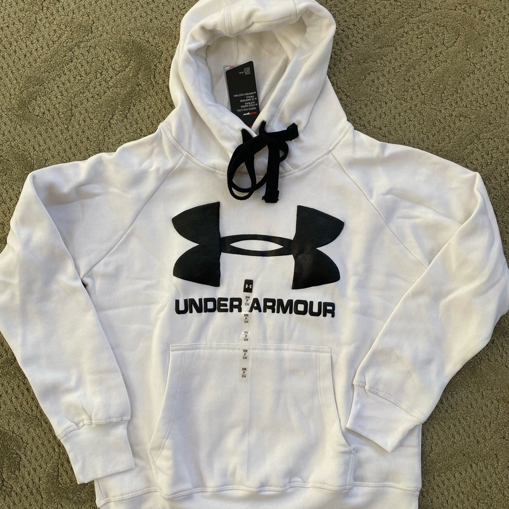 Under Armour Black and White Hoodie